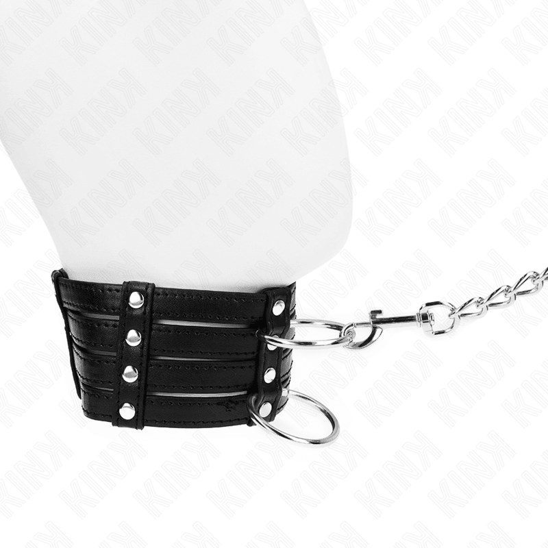 KINK - COLLAR CON CORREA 65 CM ESTILO SUB AJUSTABLE 35-51 CM X 7 CM - Optelum