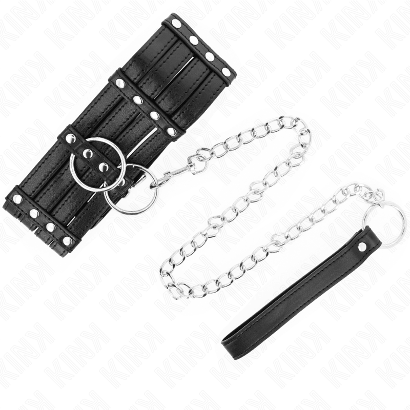 KINK - COLLAR CON CORREA 65 CM ESTILO SUB AJUSTABLE 35-51 CM X 7 CM - Optelum