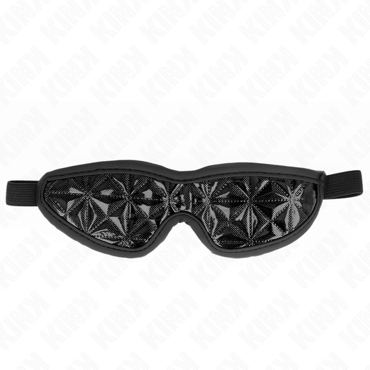 KINK - VENDA CON PATRÓN DE DIAMANTES NEGRO 20.5 x 6 CM - Optelum