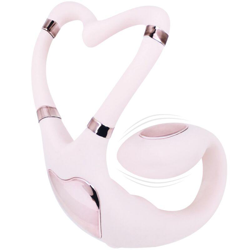 ADRIEN LASTIC - VENUS DOBLE ESTIMULADOR CLÍTORIS & PUNTO-G APP GRATUITA ROSA - Optelum