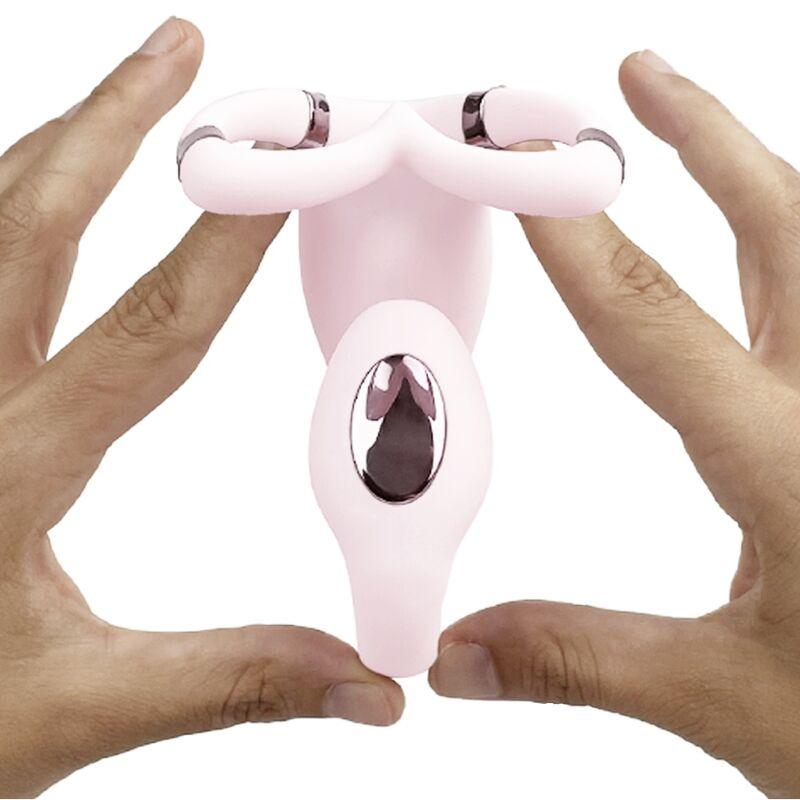 ADRIEN LASTIC - VENUS DOBLE ESTIMULADOR CLÍTORIS & PUNTO-G APP GRATUITA ROSA - Optelum