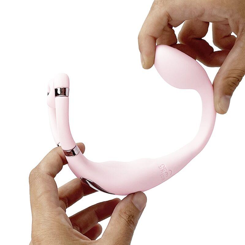 ADRIEN LASTIC - VENUS DOBLE ESTIMULADOR CLÍTORIS & PUNTO-G APP GRATUITA ROSA - Optelum
