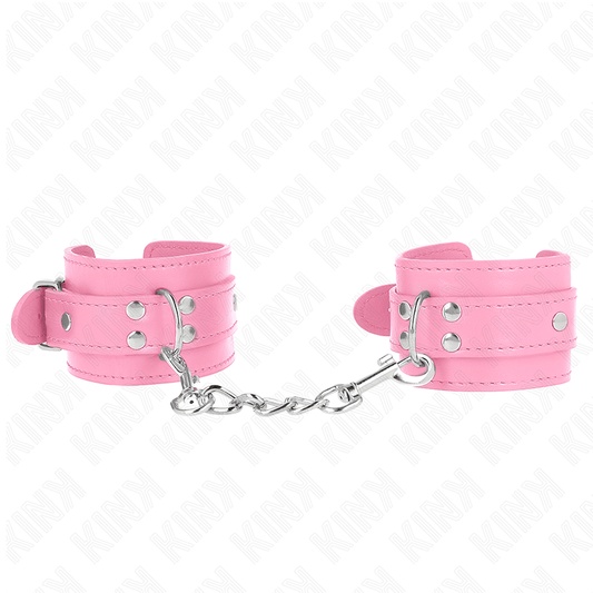 KINK - MUÑEQUERAS SENCILLAS ROSA AJUSTABLE 20-23 CM X 5.5 CM - Optelum
