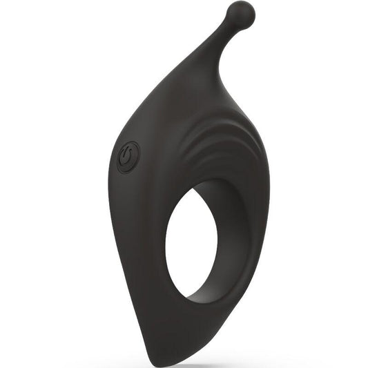 B SWISH - BCHARMED RHYTHM INFINITE DELUXE ANILLO PARA PENE 15 VIBRACIONES NEGRO - Optelum