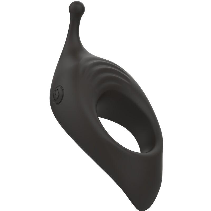 B SWISH - BCHARMED RHYTHM INFINITE DELUXE ANILLO PARA PENE 15 VIBRACIONES NEGRO - Optelum