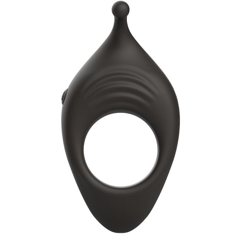 B SWISH - BCHARMED RHYTHM INFINITE DELUXE ANILLO PARA PENE 15 VIBRACIONES NEGRO - Optelum