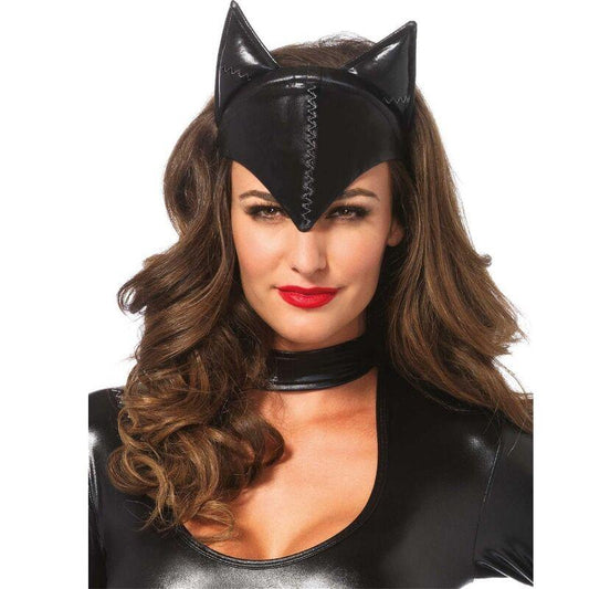LEG AVENUE - MÁSCARA DE MUJER FELINA NEGRO - Optelum
