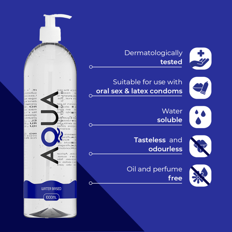 AQUA QUALITY - LUBRICANTE BASE DE AGUA 1000 ML - Optelum