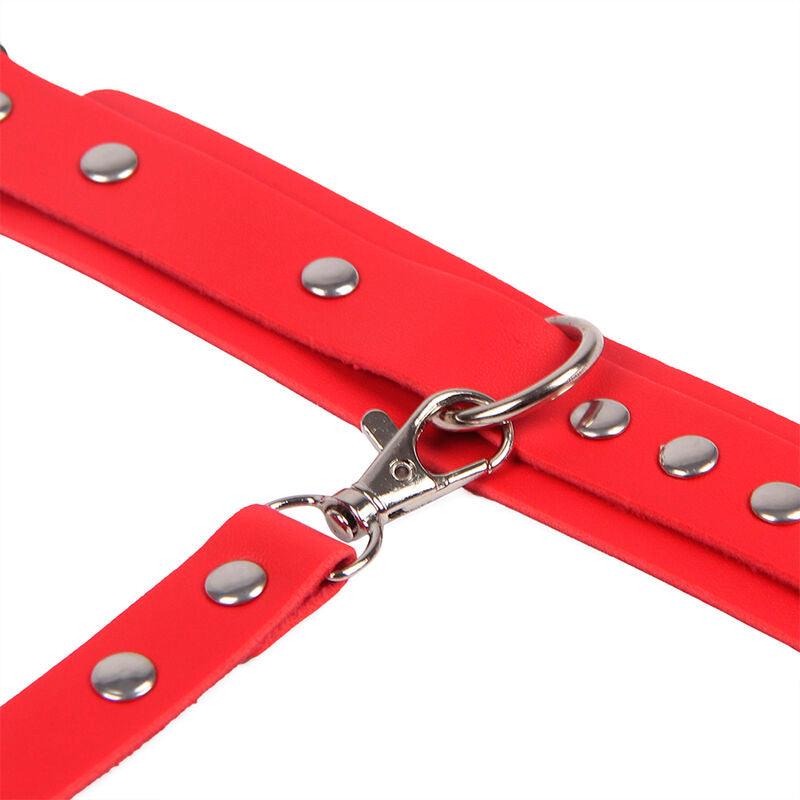 SUBBLIME - 953706 ESPOSAS CON CINTURÓN BONDAGE ROJO TALLA ÚNICA - Optelum