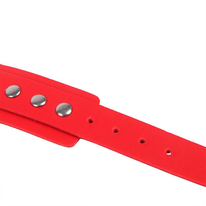 SUBBLIME - 953706 ESPOSAS CON CINTURÓN BONDAGE ROJO TALLA ÚNICA - Optelum