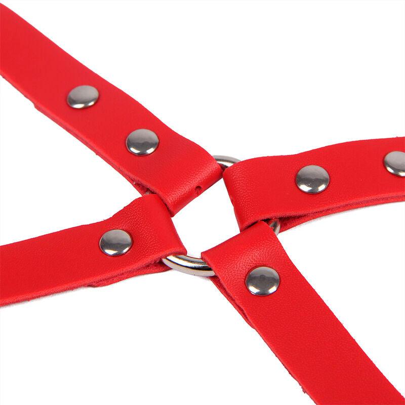 SUBBLIME - 953706 ESPOSAS CON CINTURÓN BONDAGE ROJO TALLA ÚNICA - Optelum