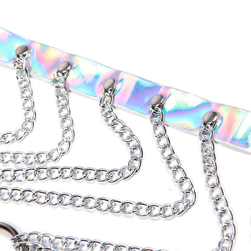 SUBBLIME - 953737 ARNÉS DE PECHO CON ANILLOS Y CADENAS PLATA TALLA ÚNICA - Optelum