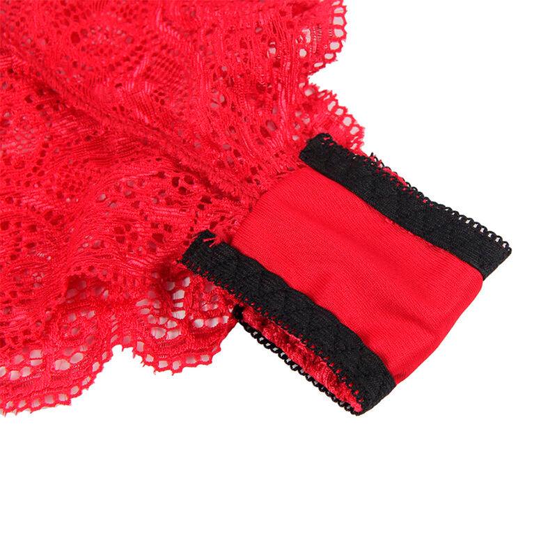 SUBBLIME - 953904 SET 3 PIEZAS ENCAJE Y SATEN ROJO L/XL - Optelum