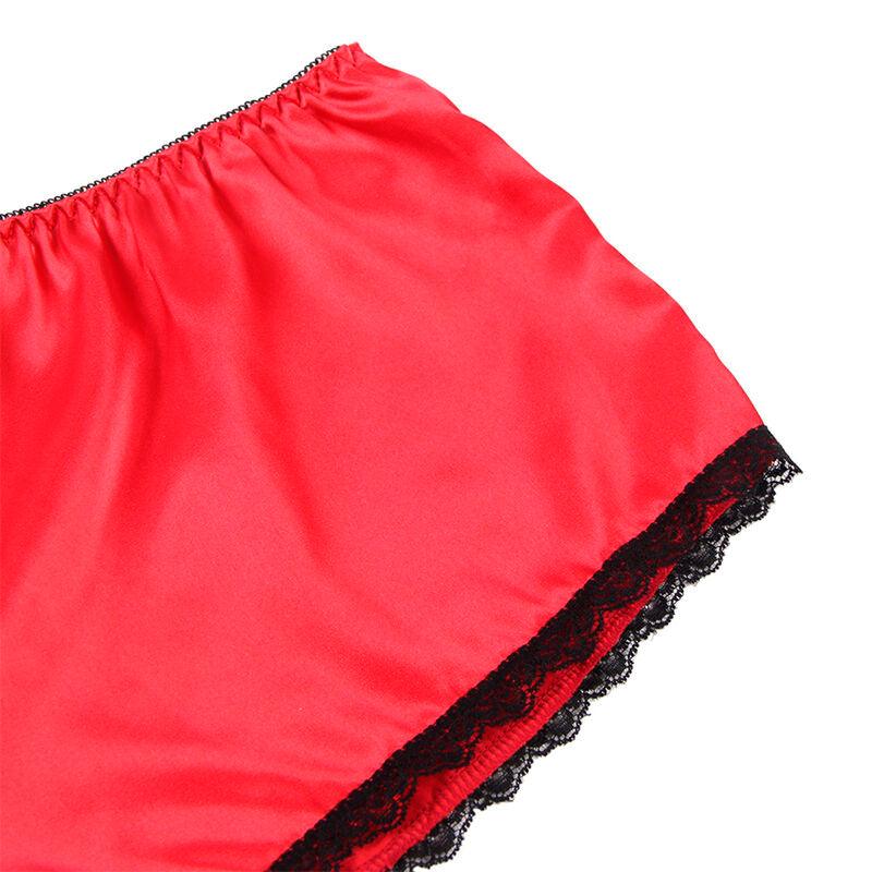 SUBBLIME - 953904 SET 3 PIEZAS ENCAJE Y SATEN ROJO L/XL - Optelum