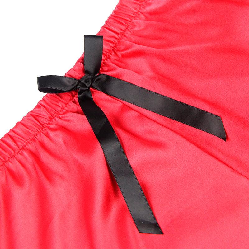 SUBBLIME - 953966 PIJAMA SEXY SATEN Y ENCAJE NEGRO/ROJO L/XL - Optelum