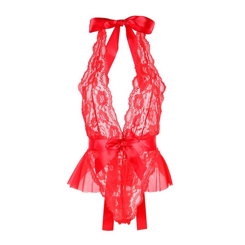 SUBBLIME - 953980 BODY SEXY CON VOLANTES + CINTURÓN ROJO L/XL - Optelum