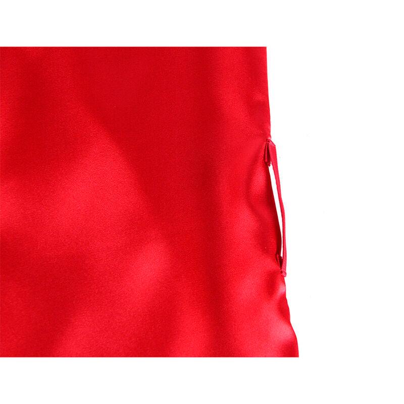 SUBBLIME - 954017 CAMISON DE ENCAJE ESPALDA TRANSPARENTE + TANGA ROJO/NEGRO S/M - Optelum