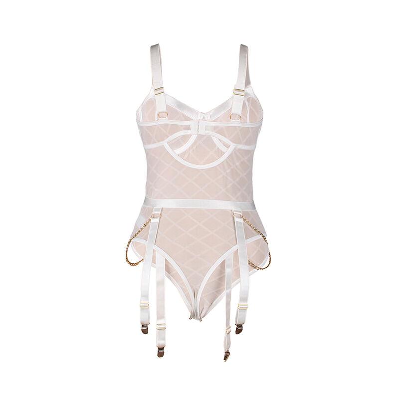 SUBBLIME - 954291 BODY CON CADENAS + LIGUEROS BLANCO L/XL - Optelum