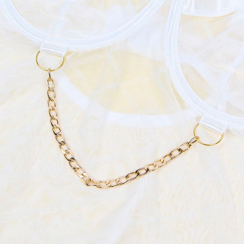 SUBBLIME - 954291 BODY CON CADENAS + LIGUEROS BLANCO L/XL - Optelum