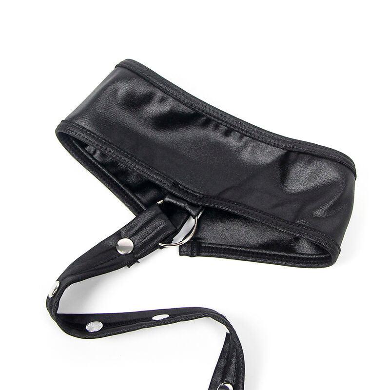 SUBBLIME - 954406 VESTIDO BONDAGE DE CUERO NEGRO S/M - Optelum