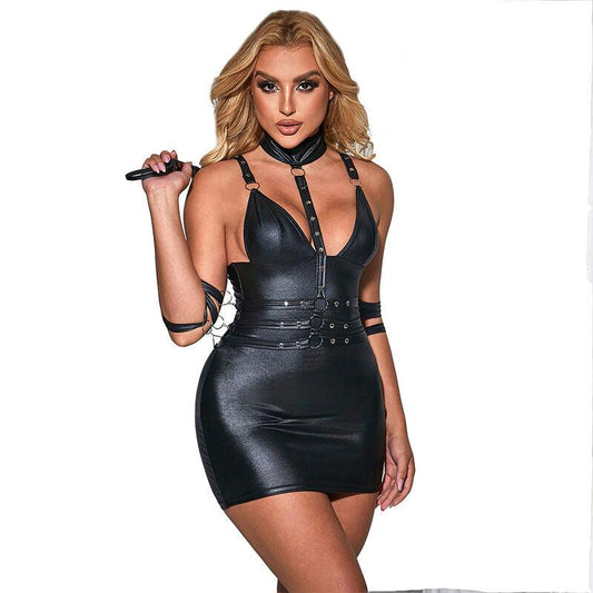 SUBBLIME - 954413 BODY BONDAGE DE CUERO NEGRO L/XL - Optelum