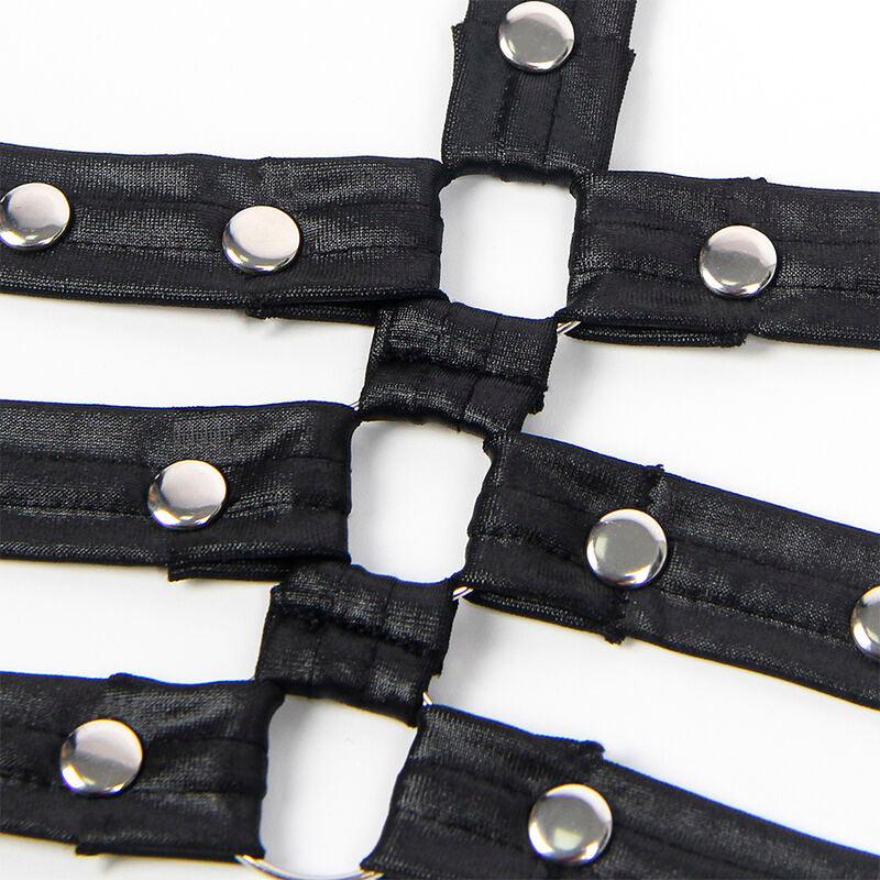 SUBBLIME - 954413 BODY BONDAGE DE CUERO NEGRO L/XL - Optelum