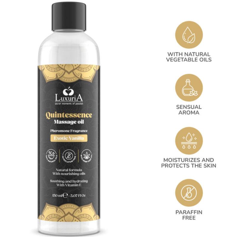 INTIMATELINE LUXURIA - ACEITE DE MASAJES VAINILLA EXÓTICA 150 ML - Optelum