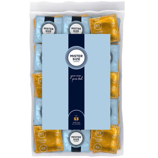 MISTER SIZE - PRESERVATIVOS TALLA M 53 MM (100 UNIDADES) - Optelum