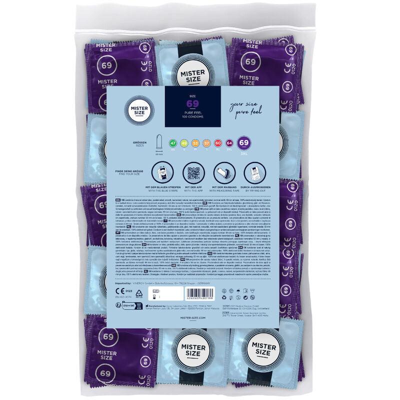 MISTER SIZE - PRESERVATIVOS TALLA XXXL 69 MM (100 UNIDADES) - Optelum