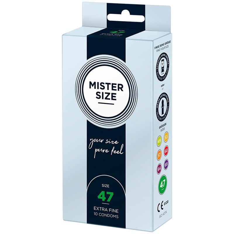 MISTER SIZE - PRESERVATIVOS TALLA XS 47 MM (10 UNIDADES) - Optelum