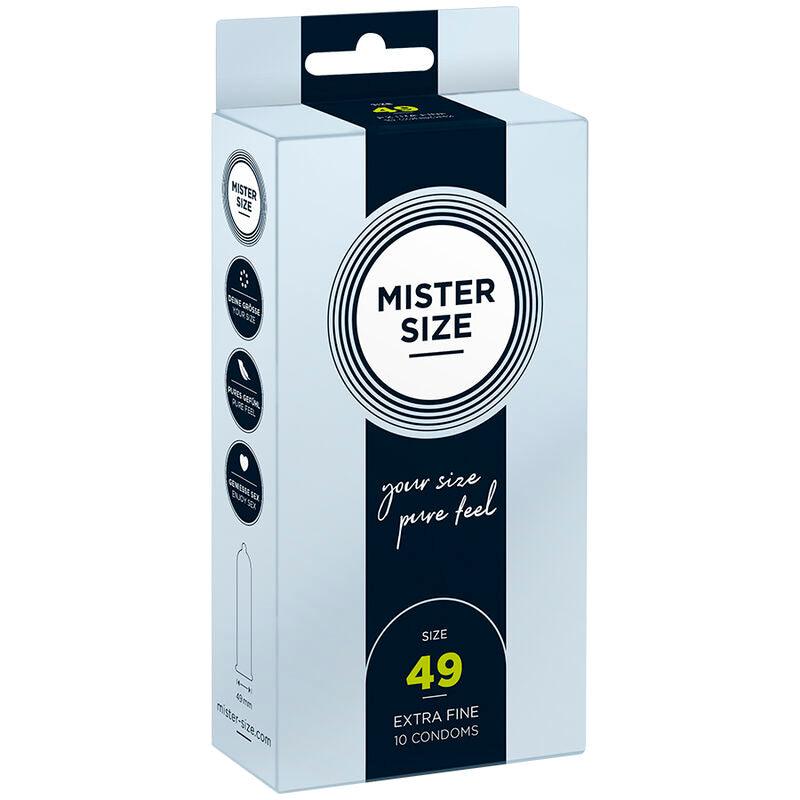 MISTER SIZE - PRESERVATIVOS TALLA S 49 MM (10 UNIDADES) - Optelum