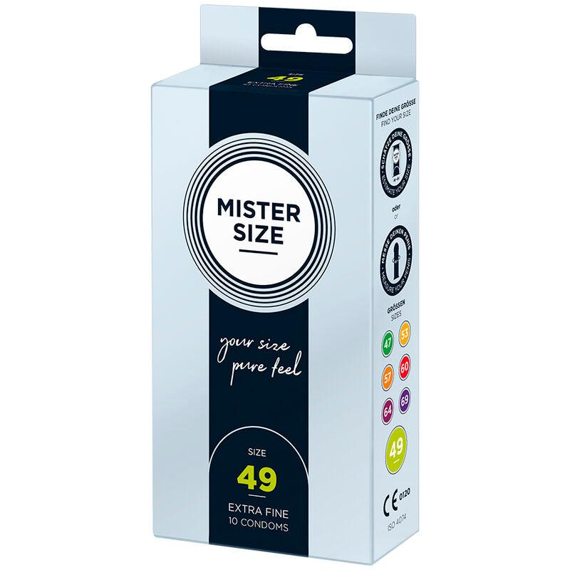 MISTER SIZE - PRESERVATIVOS TALLA S 49 MM (10 UNIDADES) - Optelum