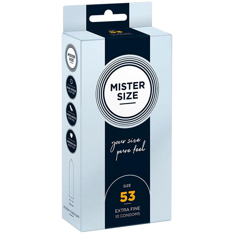 MISTER SIZE - PRESERVATIVOS TALLA M 53 MM (10 UNIDADES) - Optelum