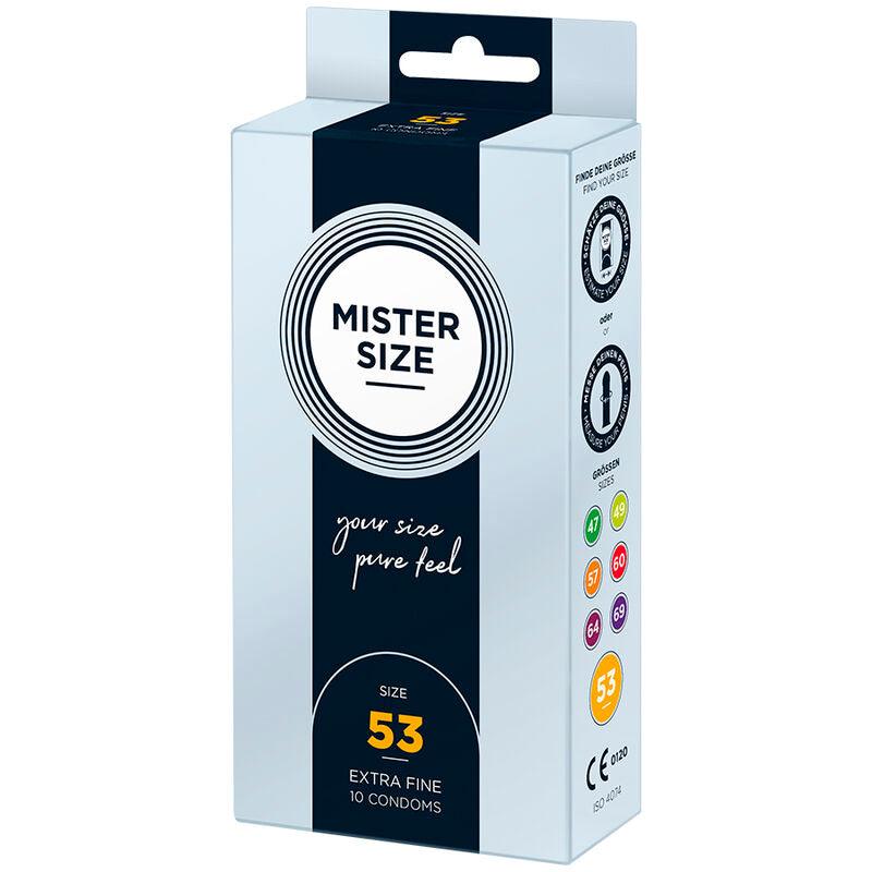 MISTER SIZE - PRESERVATIVOS TALLA M 53 MM (10 UNIDADES) - Optelum
