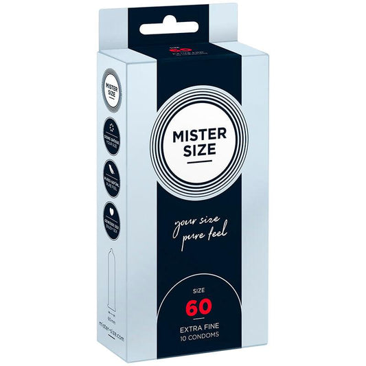 MISTER SIZE - PRESERVATIVOS TALLA XL 60 MM (10 UNIDADES) - Optelum