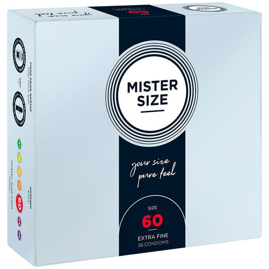 MISTER SIZE - PRESERVATIVOS TALLA XL 60 MM (36 UNIDADES) - Optelum