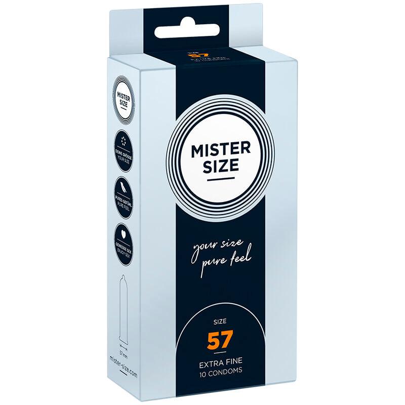 MISTER SIZE - PRESERVATIVOS TALLA L 57 MM (10 UNIDADES) - Optelum