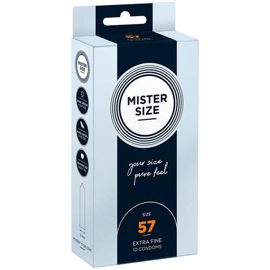 MISTER SIZE - PRESERVATIVOS TALLA L 57 MM (10 UNIDADES) - Optelum