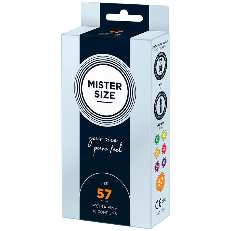 MISTER SIZE - PRESERVATIVOS TALLA L 57 MM (10 UNIDADES) - Optelum