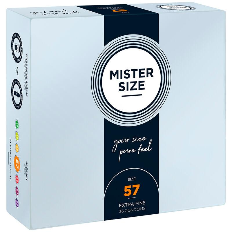 MISTER SIZE - PRESERVATIVOS TALLA L 57 MM (36 UNIDADES) - Optelum
