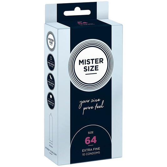 MISTER SIZE - PRESERVATIVOS TALLA XXL 64 MM (10 UNIDADES) - Optelum