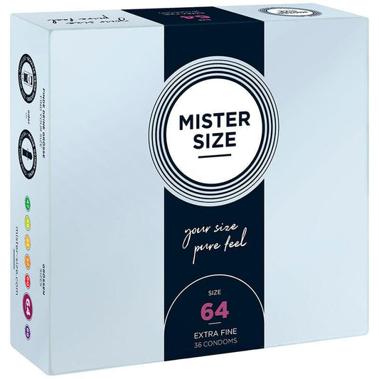 MISTER SIZE - PRESERVATIVOS TALLA XXL 64 MM (36 UNIDADES) - Optelum