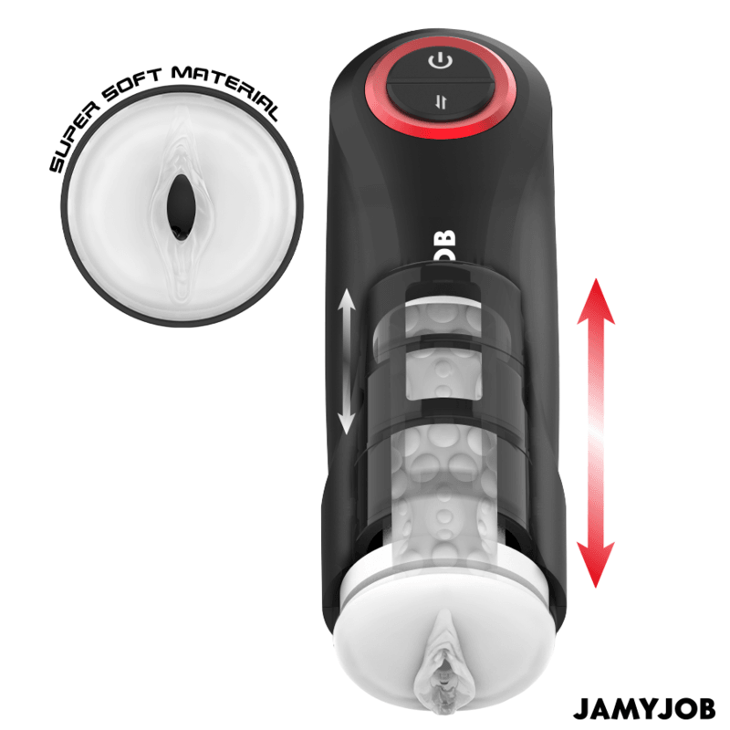JAMYJOB - GRAVITY MASTURBADOR VAGINA AUTOMÁTICO 5 MODOS DE EMPUJE Y EFECTO SONIDO - Optelum