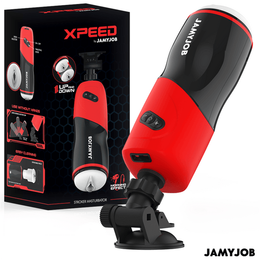 JAMYJOB - XPEED MASTURBADOR VAGINA AUTOMÁTICO 5 MODOS DE EMPUJE Y EFECTO SONIDO - Optelum