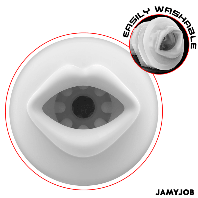 JAMYJOB - BLAZE MASTURBADOR BOCA AUTOMÁTICO 5 MODOS SUCCIÓN Y VIBRACIÓN - Optelum