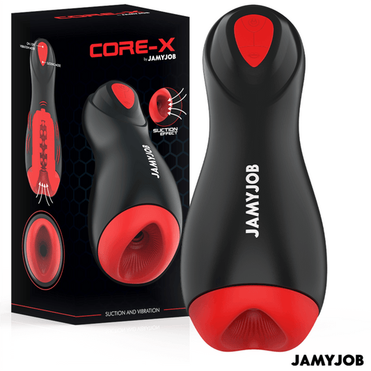 JAMYJOB - CORE-X MASTURBADOR AUTOMÁTICO 5 MODOS SUCCIÓN Y VIBRACIÓN - Optelum