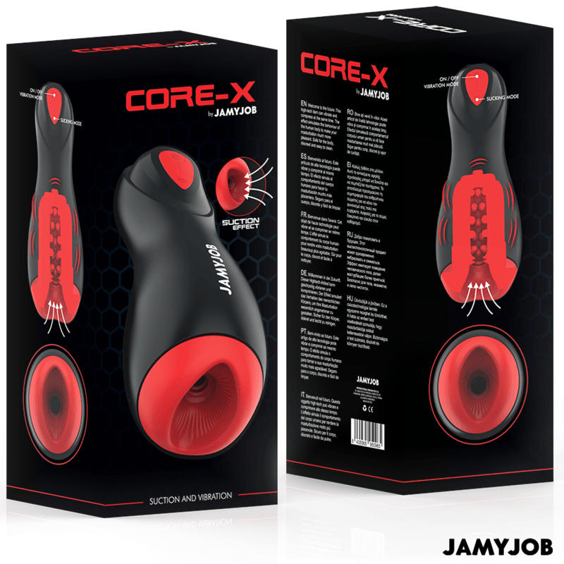 JAMYJOB - CORE-X MASTURBADOR AUTOMÁTICO 5 MODOS SUCCIÓN Y VIBRACIÓN - Optelum