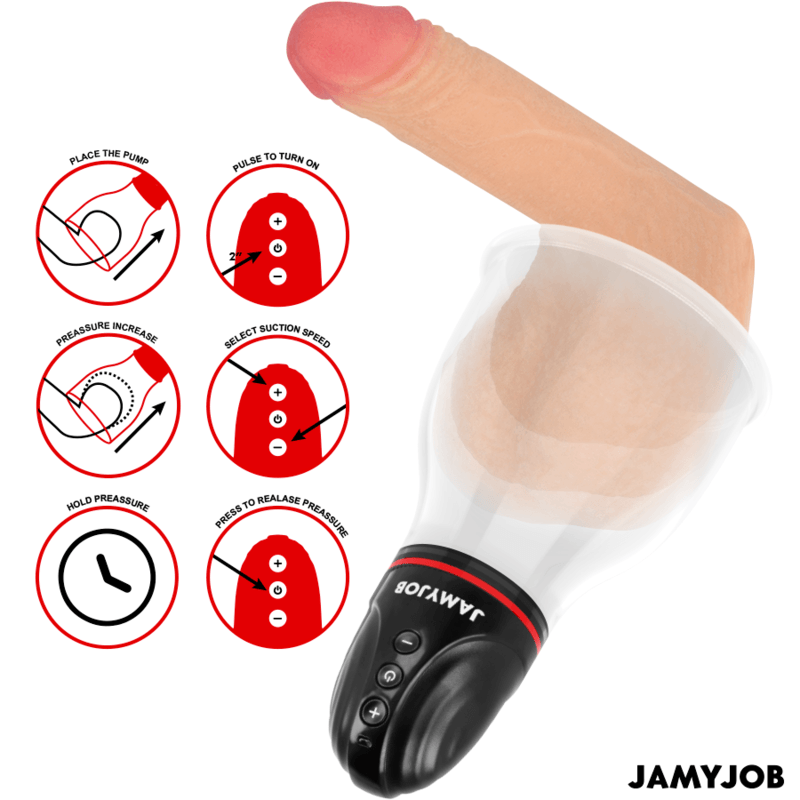 JAMYJOB - XPAND LITE BOMBA AUTOMÁTICA DE TESTÍCULOS 3 NIVELES DE SUCCIÓN GRIS - Optelum