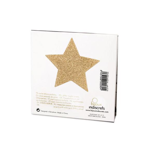 BIJOUX - INDISCRETS PEZONERAS FLASH ESTRELLA DORADA - Optelum