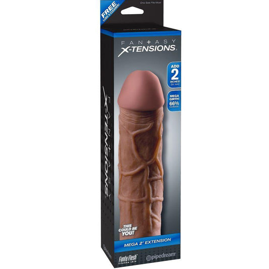 FANTASY X- TENSIONS - MEGA 2 EXTENSIÓN MARRON PARA EL PENE - Optelum